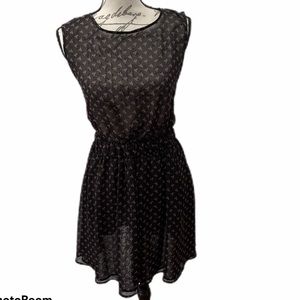 American Apparel Chiffon Tie Back Floral Dress